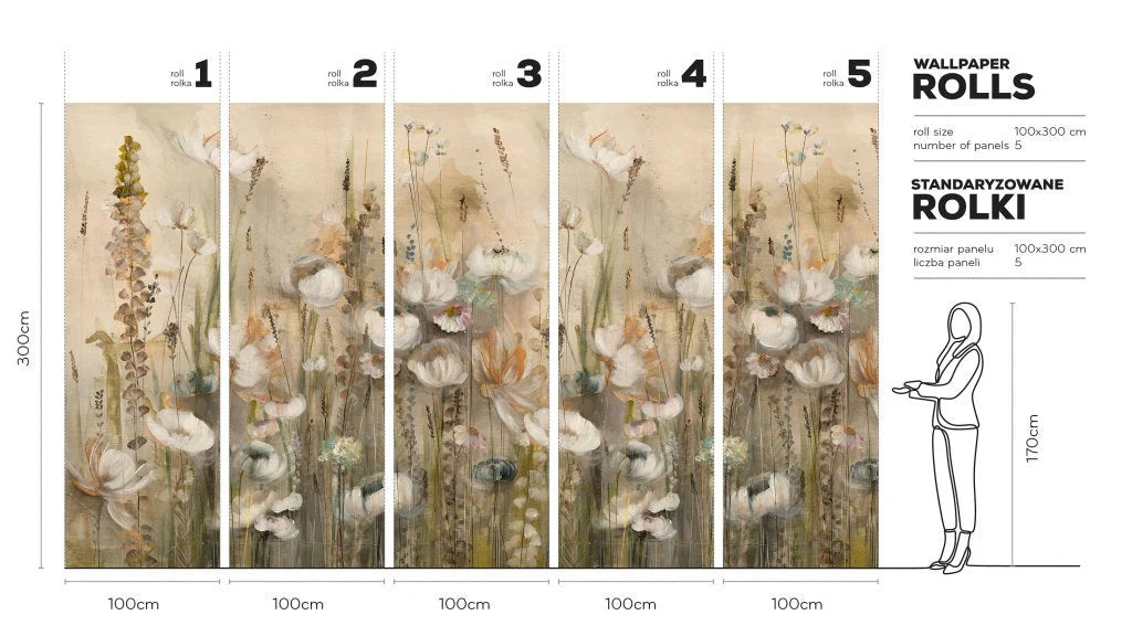 Tapet på rull Lilium