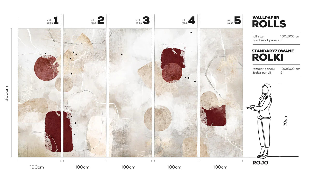 Tapet på rull Rojo