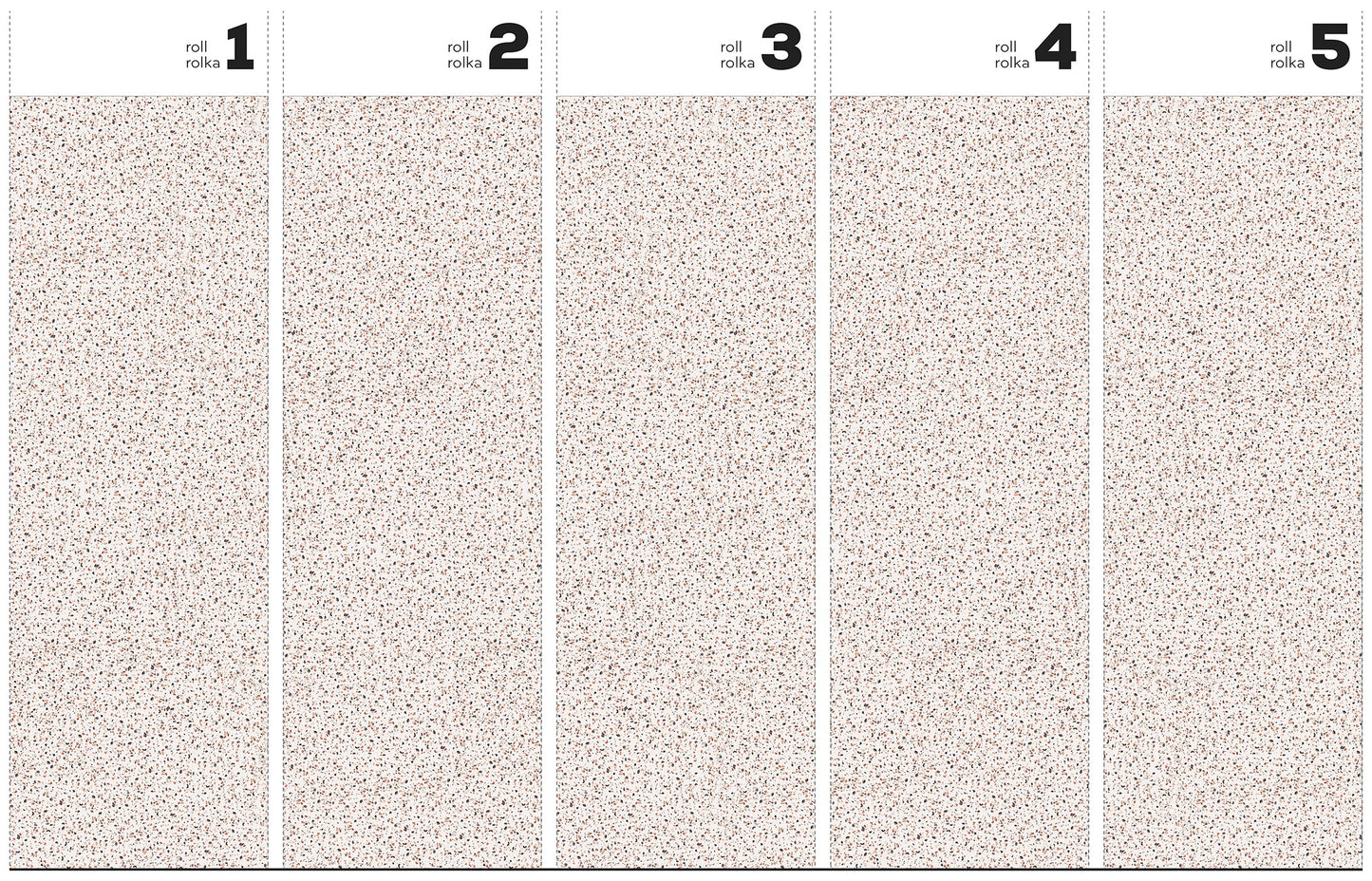 Tapet på rull Terrazzo Rust