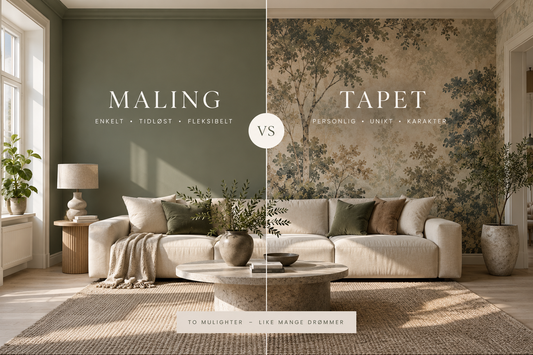 Tapet eller maling – hva bør du velge?