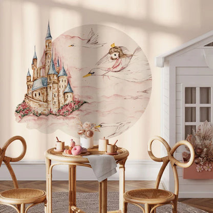 Sirkel tapet Swan princess