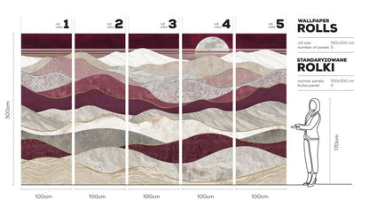 Tapet på rull Merlot