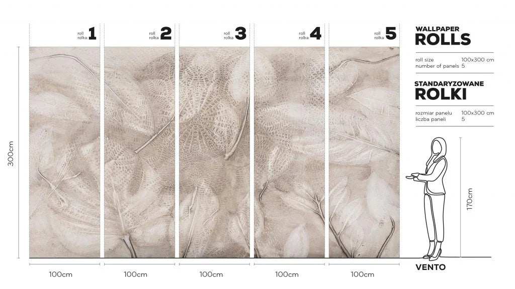 Tapet på rull Vento