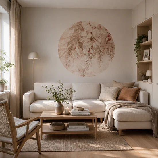 Sirkel tapet Wisteria Beige