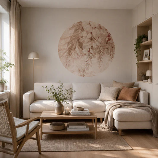 Sirkel tapet Wisteria Beige