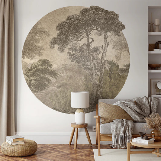 Sirkel tapet Hood light